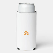 Een oranje bloem op een witte achtergrond (Seltzer Voorkant)