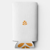 Een oranje bloem op een witte achtergrond (Achterkant)