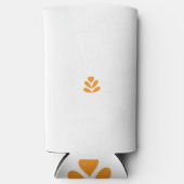 Een oranje bloem op een witte achtergrond (Voorkant)