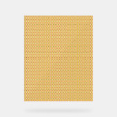 Een oranje en gele achtergrond met cirkels acryl bord (Voorkant)