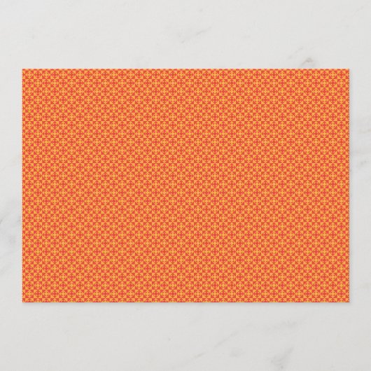 Een oranje en gele achtergrond met kleine vierkant programma (Voorkant)