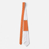 Een oranje en gele achtergrond met kleine vierkant stropdas (Achterkant)