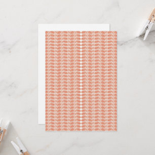 een oranje en wit patroon op een witte achtergrond kaart