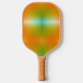 Een oranje pickleball-paddle met een gestructureer pickleball paddle (Voorkant)