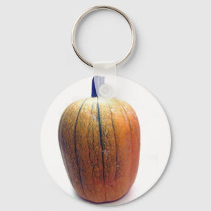Eén Oranje pompoen Sleutelhanger