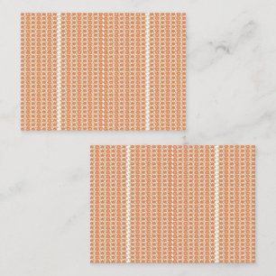 Een oranje tapijt met een gestructureerd patroon l afsprakenkaartje