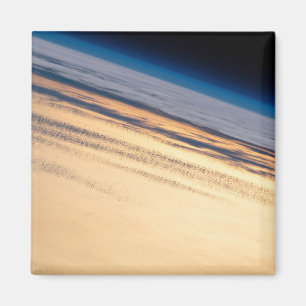 Een orbitale zonsondergang voor de kust van Baja C Magneet