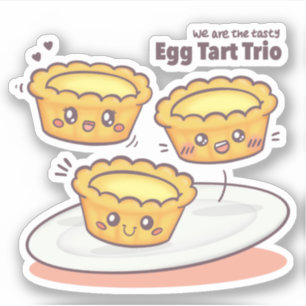 Een orde van lekkere Egg Tart. Sticker