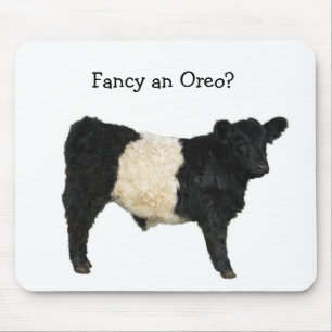 Een Oreo fancy? Belted Galloway Cow Muismat
