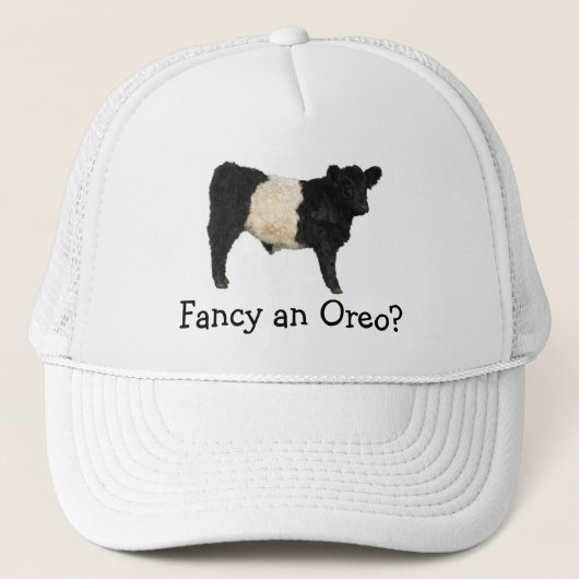 Een Oreo fancy? Belted Galloway Cow Trucker Pet (Voorkant)