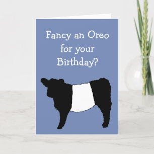 Een Oreo fancy? Belted Galloway Koe Kaart