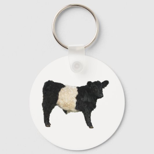 Een Oreo fancy? Belted Galloway Koe Sleutelhanger (Voorkant)