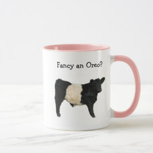 Een Oreo fancy? Beltie Galloway Koe Beltie Steer Mok