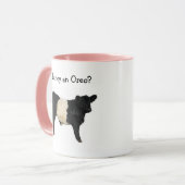 Een Oreo fancy? Beltie Galloway Koe Beltie Steer Mok (Voorkant links)