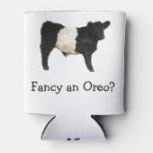 Een Oreo fancy? Beltie Steer Blikjeskoeler (Voorkant)