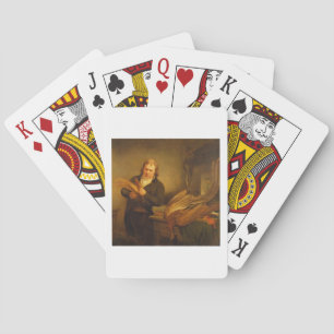 Een ornitholoog, waarschijnlijk Mr Thomson, Animal Pokerkaarten