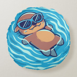 Een Otterlijk Goede Zomer Rond Kussen