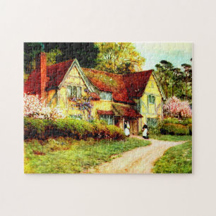 Een oud Buckinghamshire House van Helen Allingham Legpuzzel