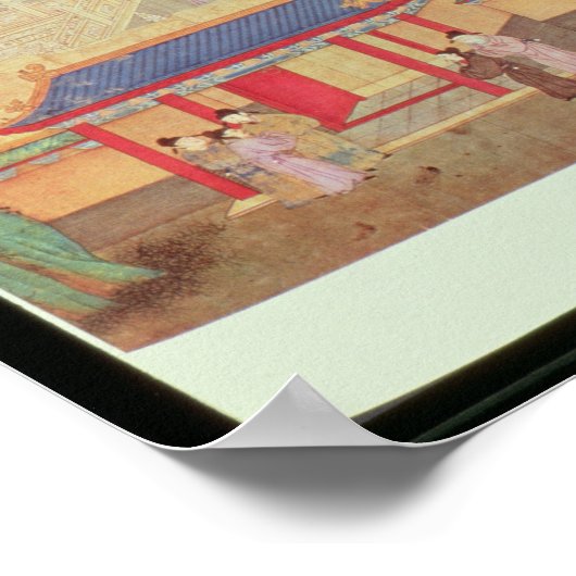 Een oud Chinees openbaar onderzoek Poster (Hoek)