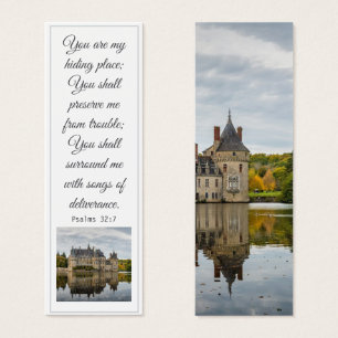 Een oud  herfsttoren Elegant Bijbelvers Mini Visitekaartjes