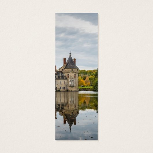 Een oud  herfsttoren Elegant Bijbelvers Mini Visitekaartjes (Achterkant)