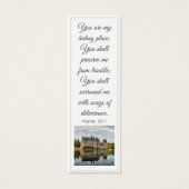 Een oud  herfsttoren Elegant Bijbelvers Mini Visitekaartjes (Voorkant)