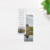 Een oud  herfsttoren Elegant Bijbelvers Mini Visitekaartjes (Bureau)
