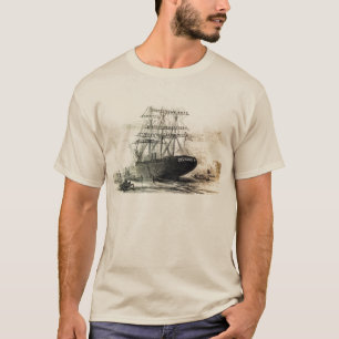 een oud houten schip. t-shirt