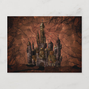 Een oud kasteel briefkaart