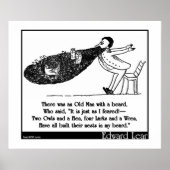 Een oud Man met een baard Poster (Voorkant)