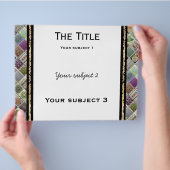 Een oud Poster Flyer (Hand)