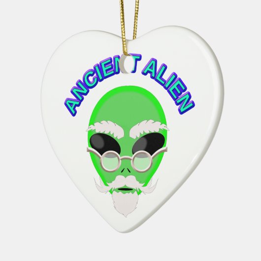 Een oude Alien Keramisch Ornament (Links)