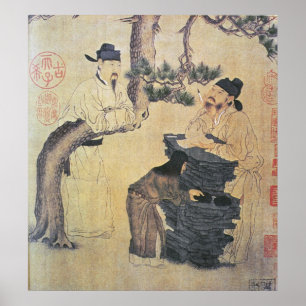 Een oude Chinese dichter Poster