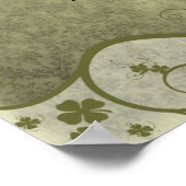 EEN OUDE IRISH WEDDING Bless Distress Damask Poster (Hoek)