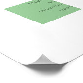 EEN OUDE IRISH WEDDING BlessING Clover Swirls Poster (Hoek)