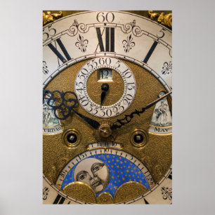 Een oude klok dicht, Duitsland Poster