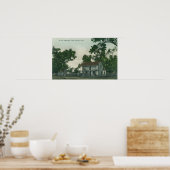 Een oude Landmark Scene Poster (Keuken)