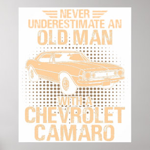 Een Oude Man Chevrolet Camaro 1966 Tot 68 Poster