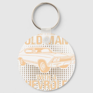 Een Oude Man Chevrolet Chevelle 1968 Sleutelhanger