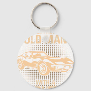 Een oude man Chevrolet Corvette 1979 C3 Sleutelhanger