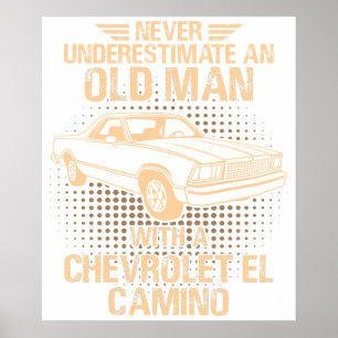 Een Oude Man Chevrolet El Camino 1978 Poster