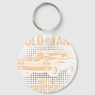 Een Oude Man Chevrolet Super Sport Chevelle 1970 Sleutelhanger