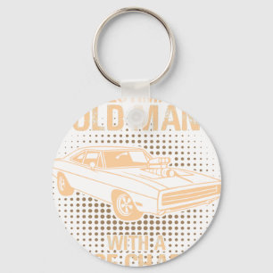 Een oude man Dodge Charger 1970 Sleutelhanger