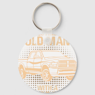 Een oude man Dodge Ram Sleutelhanger