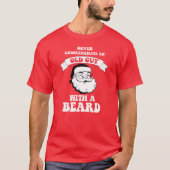 Een oude man met een baard... grappige kerstmis t-shirt (Voorkant)