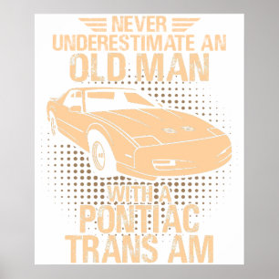 Een oude man Pontiac Trans Am 1991 Gta Poster