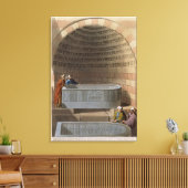 Een oude Sarcofagus van Basaltes, de Lov Canvas Afdruk (Insitu (Woonkamer))