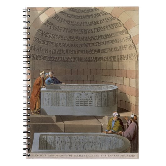 Een oude Sarcofagus van Basaltes, de Lov Notitieboek (Voorkant)