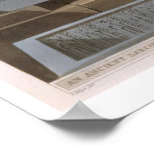 Een oude Sarcofagus van Basaltes, de Lov Poster (Hoek)