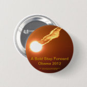 Een oude stap voorwaarts Obama 2012 Ronde Button 5,7 Cm (Voorkant /achterkant)